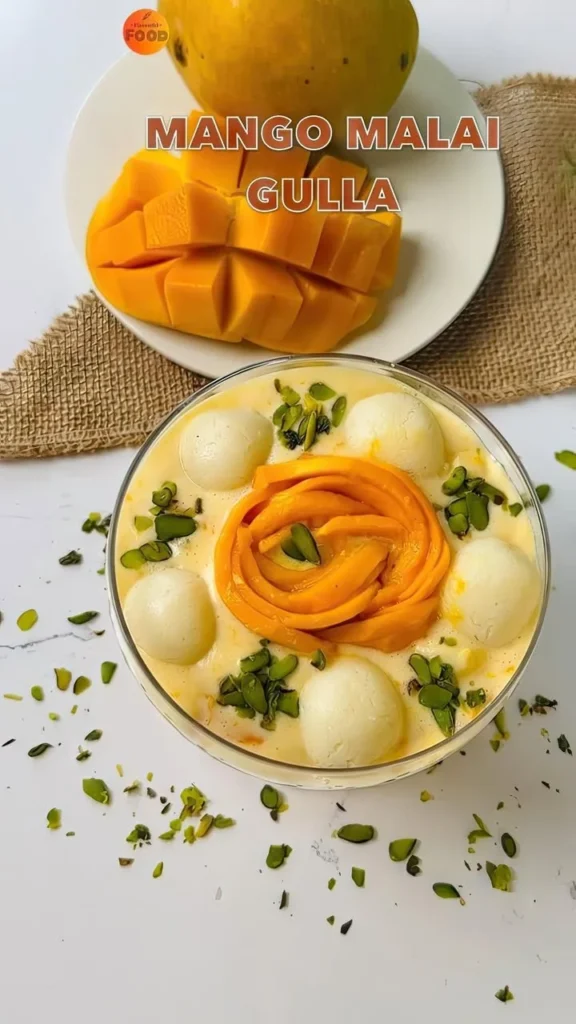 Delicious homemade pineapple pudding served in a bowl, topped with fresh pineapple slices.
