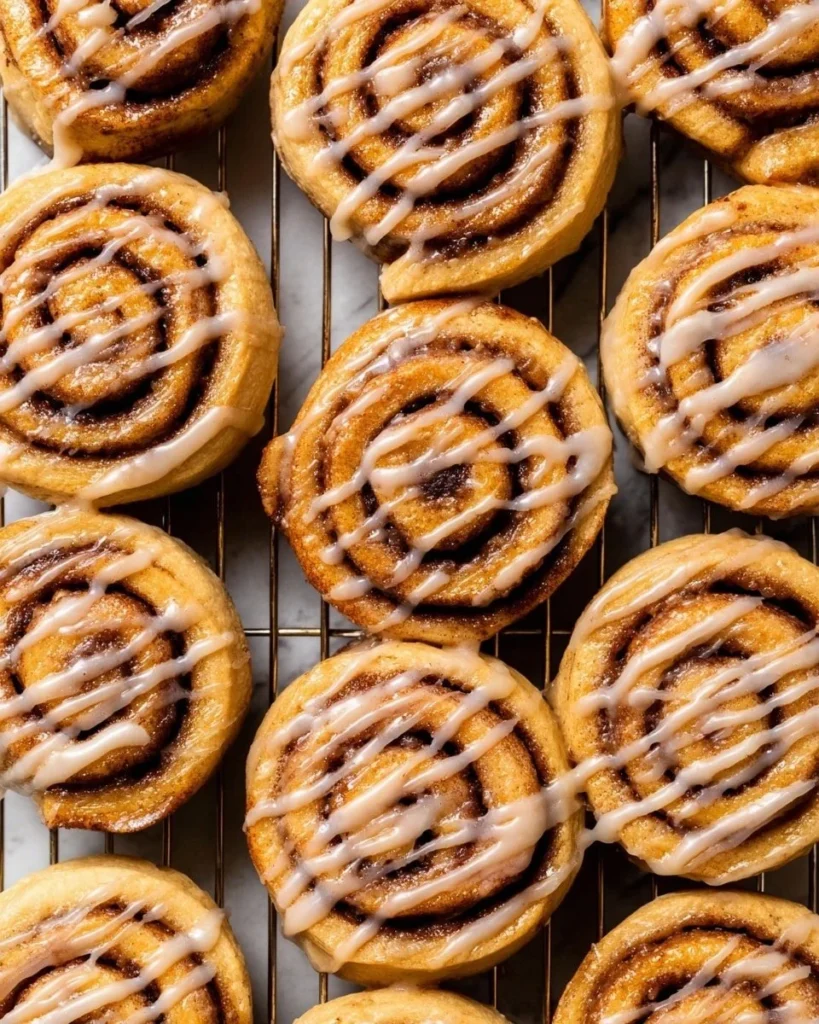 Delicious homemade Pumpkin Spice Roll Cookies on a festive plate.