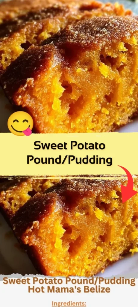 Delicious Sweet Potato Pound and Pudding dessert garnished with spices
