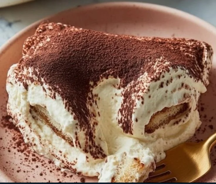 Delicious homemade tiramisu dessert with coffee and mascarpone layers