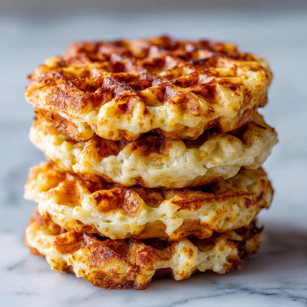 Delicious 2-ingredient chaffles served on a plate, perfect for low-carb diets.