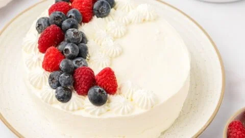 3 ingredient no bake keto cheesecake slice with a creamy filling and crust