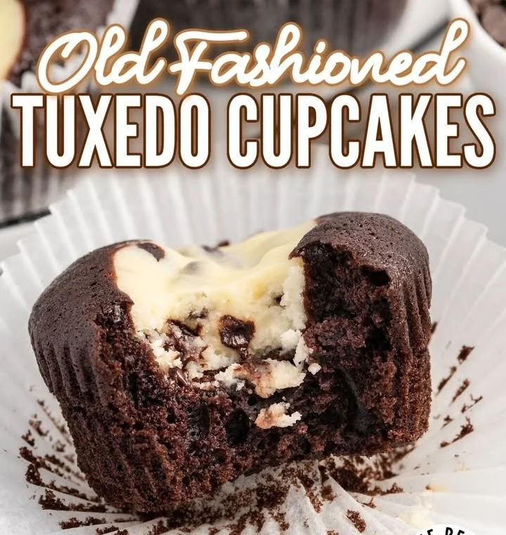 Delicious black bottom cupcakes with chocolate and cheesecake layers