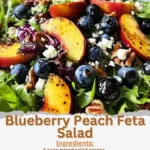 Blueberry Peach Feta Salad 2 Blueberry Peach Feta Salad