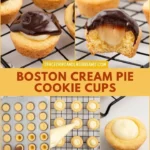 Boston Cream Pie Cookie Cups
