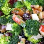 Broccoli Salad with Apples, Walnuts, and Cranberries 2 Broccoli Salad with Apples, Walnuts, and Cranberries