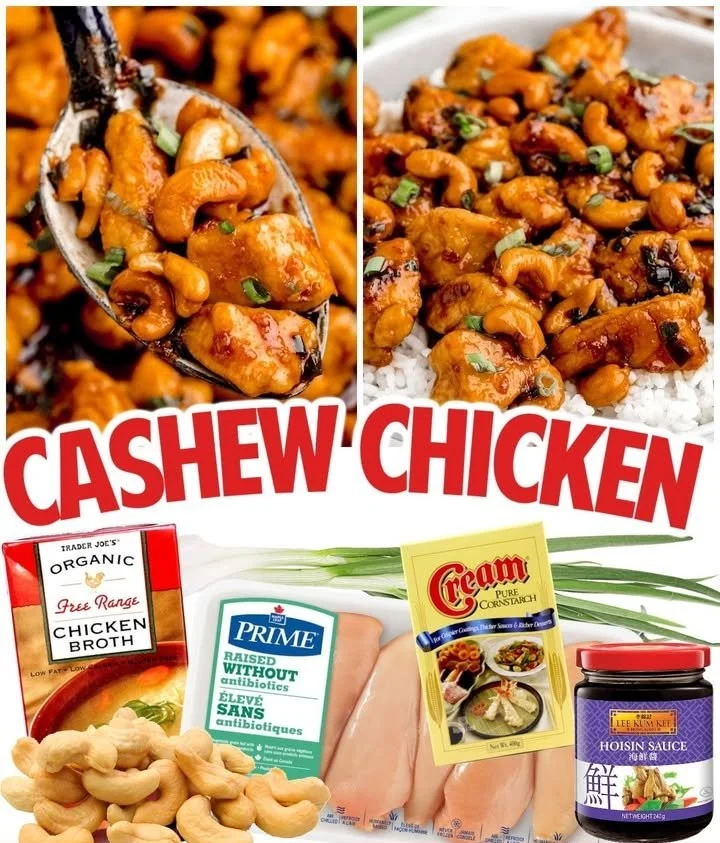 Delicious cashew chicken dish with tender chicken and crunchy cashews