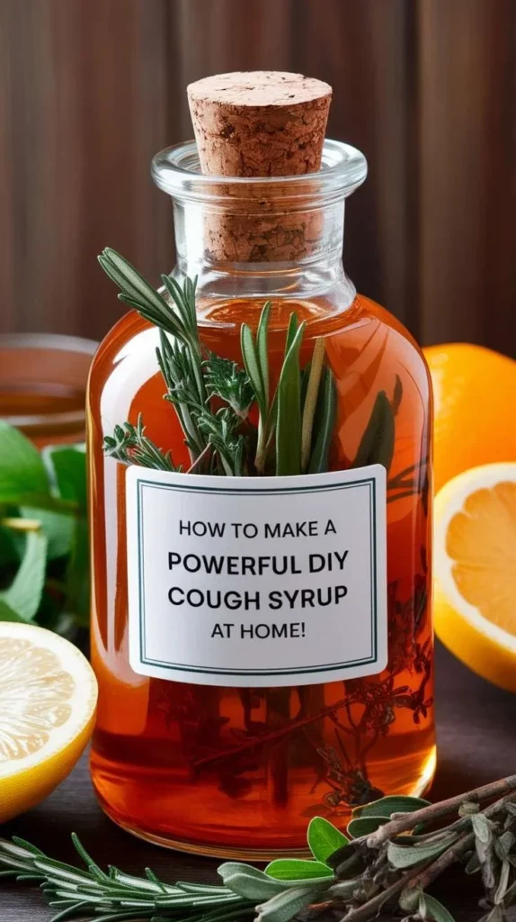 DIY homemade cough syrup ingredients and preparation steps