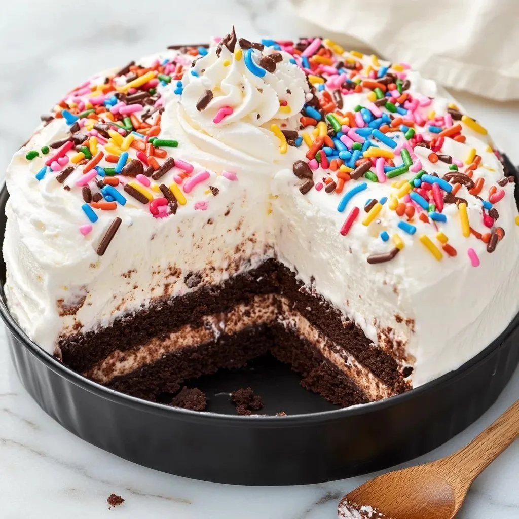 Delicious DQ ice cream cake beautifully decorated for a birthday celebration