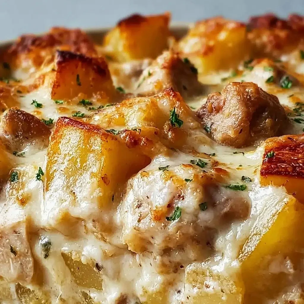 Delicious Garlic Parmesan Chicken in a crockpot with tender potatoes