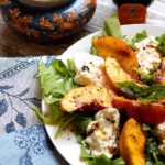 Grilled Peach & Burrata Salad 2 Grilled Peach & Burrata Salad