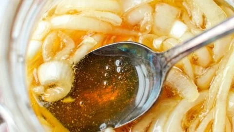 Honey and Onion Cough Syrup for natural cough relief