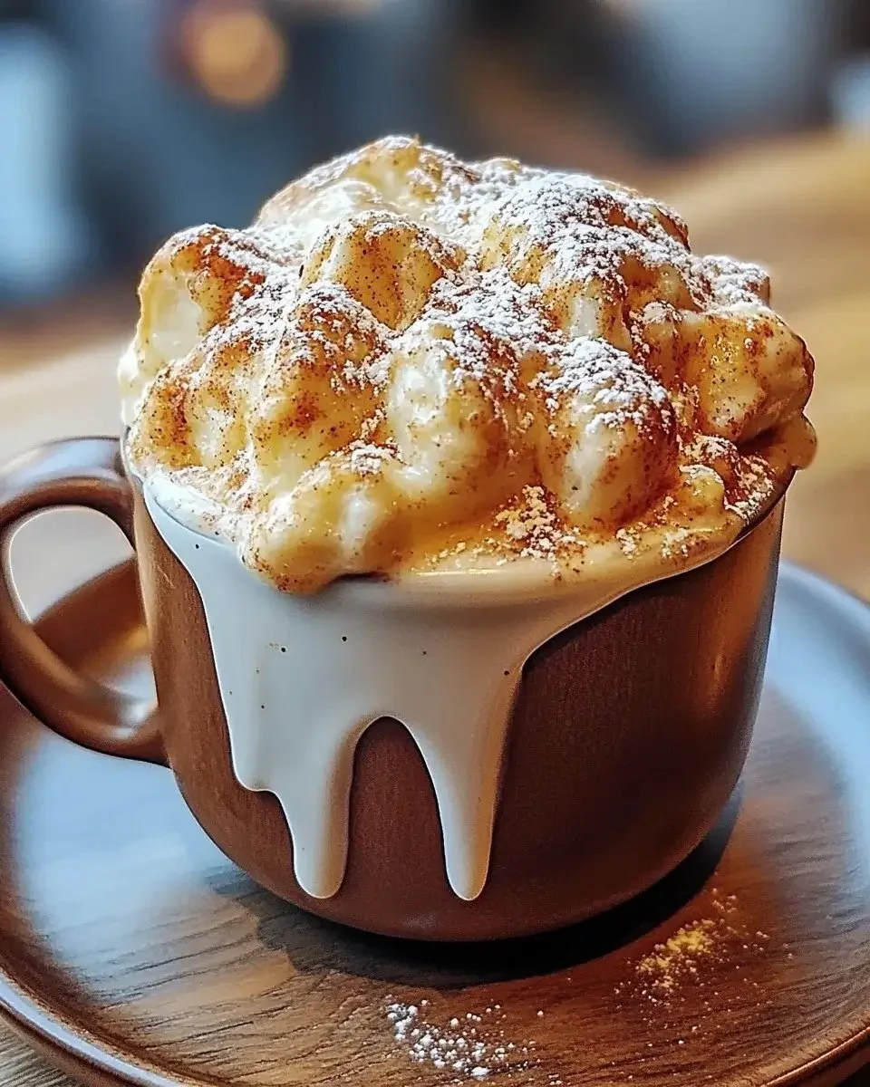 Delicious Instant Cinnamon Roll Mug Cake served in a mug