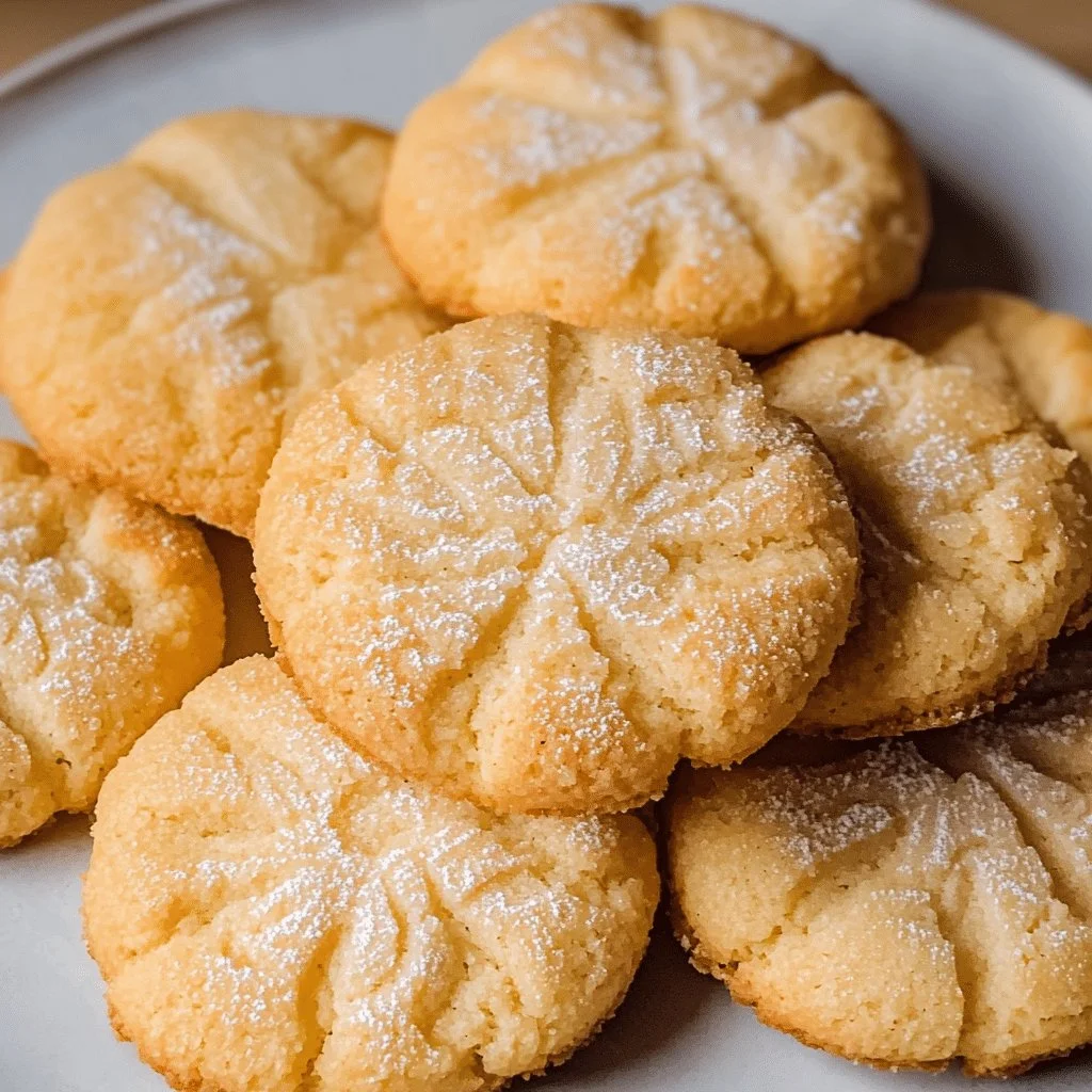 Delicious Keto Cream Cheese Cookies stacked on a plate