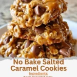 No Bake Salted Caramel Cookies 2 No Bake Salted Caramel Cookies