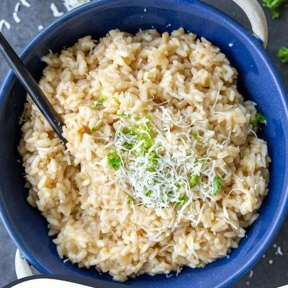 Delicious plate of Risotto showcasing easy recipes and rice side dish ideas