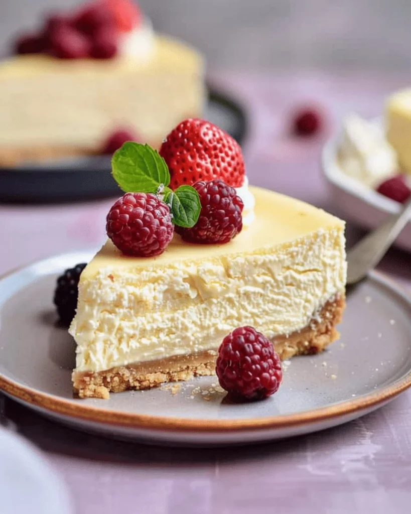 Delicious keto cheesecake slice on a plate