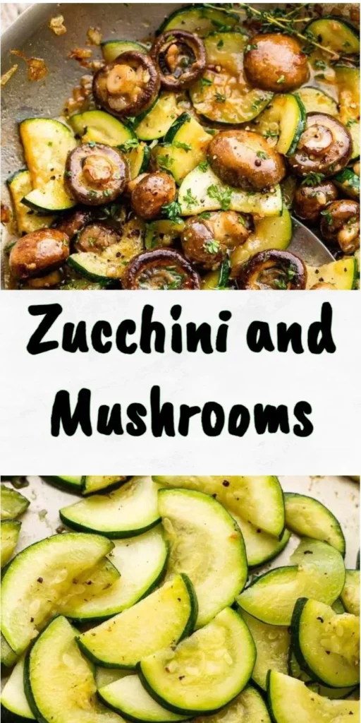Sautéed zucchini and mushrooms served as a healthy and flavorful dish.