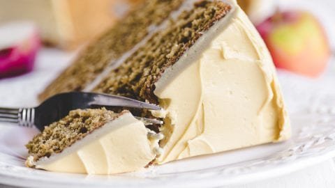 Apple Butter Cake with Brown Sugar Buttercream