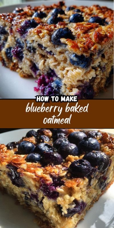 Blueberry Baked Oatmeal