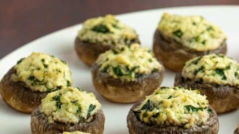Tofu Stuffed Mushrooms Recipe