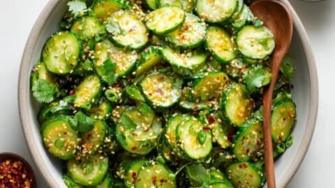 Crunchy Asian Cucumber Salad Recipe