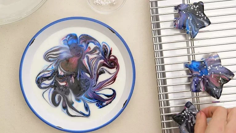 Delicious Chocolate Cosmic Cookies with rich chocolate flavors and toppings