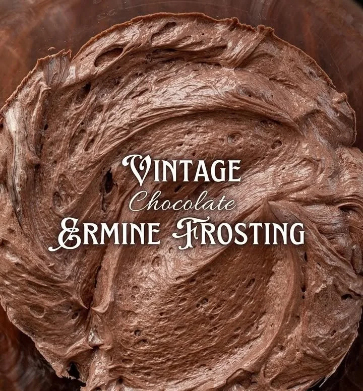 Delicious Chocolate Ermine Frosting on a cake slice