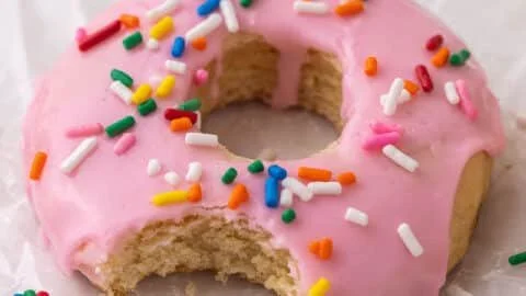 Crumbl's delicious Pink Donut Cookies with colorful sprinkles and frosting.