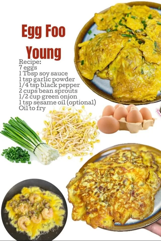 Delicious Egg Foo Young dish with vegetables and savory sauce