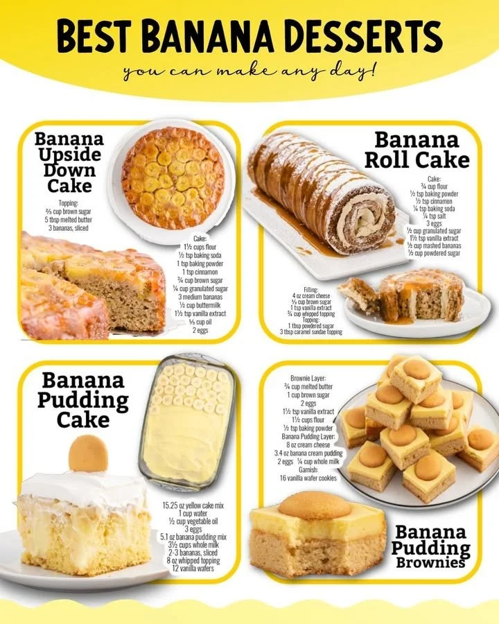 Delicious and easy banana desserts for every occasion