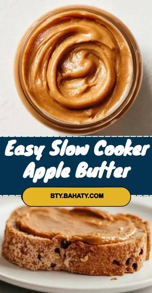 Jars of homemade apple butter made in a slow cooker.