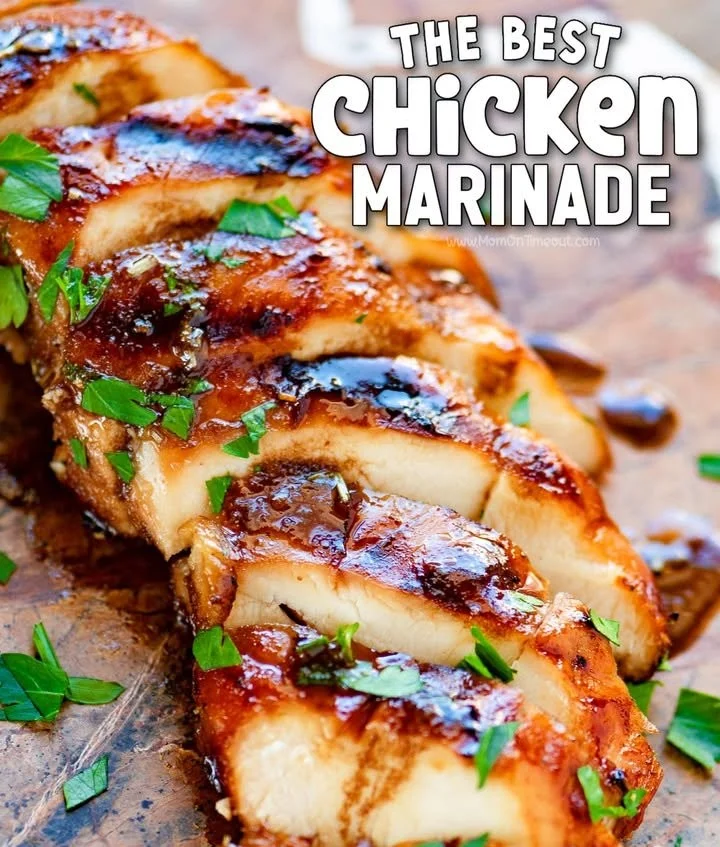 Favorite chicken marinade recipe for flavorful and juicy chicken.