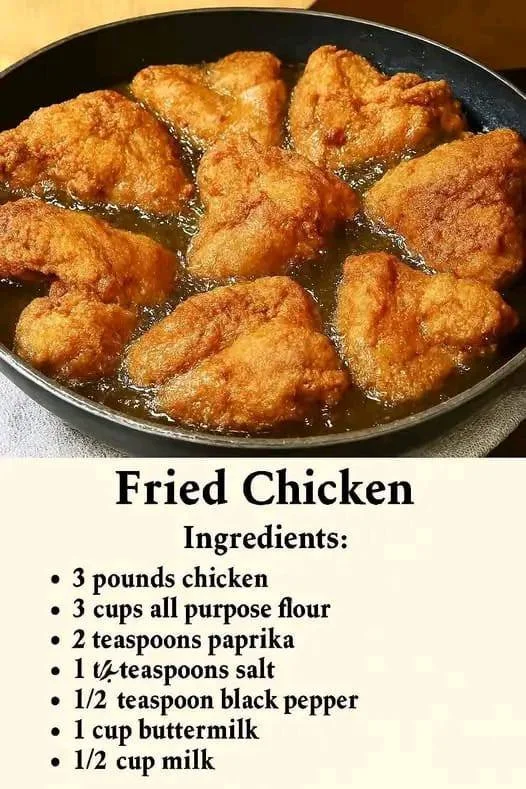Deliciously crispy fried chicken served with sides