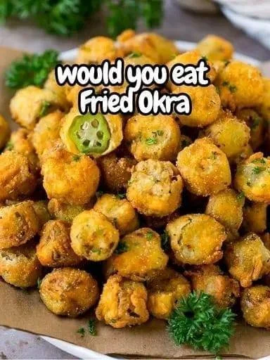 Crispy fried okra served in a bowl, a popular Southern dish.