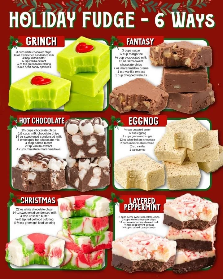 Delicious assortment of holiday fudge recipes for festive occasions