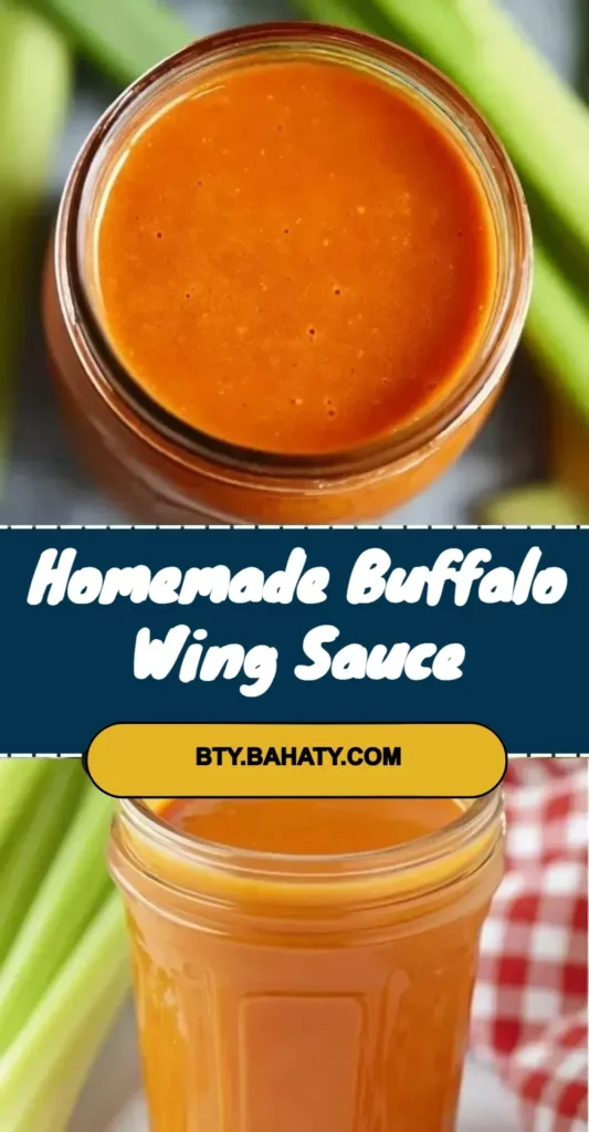 Homemade Buffalo Wing Sauce for flavorful and spicy chicken wings