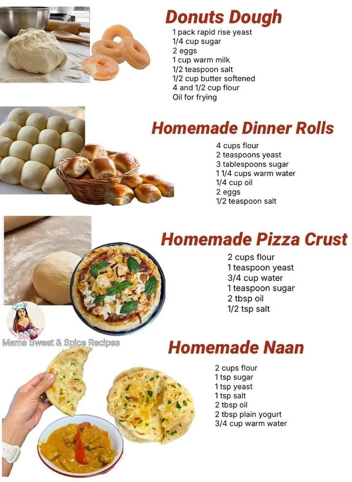 A collection of delicious homemade dough recipes for baking enthusiasts