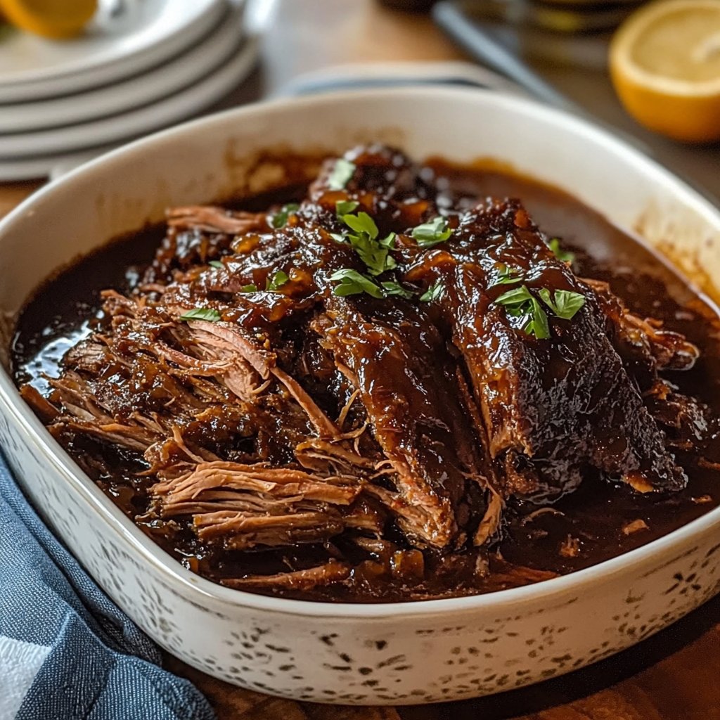 Caramelized Pulled Beef Brisket