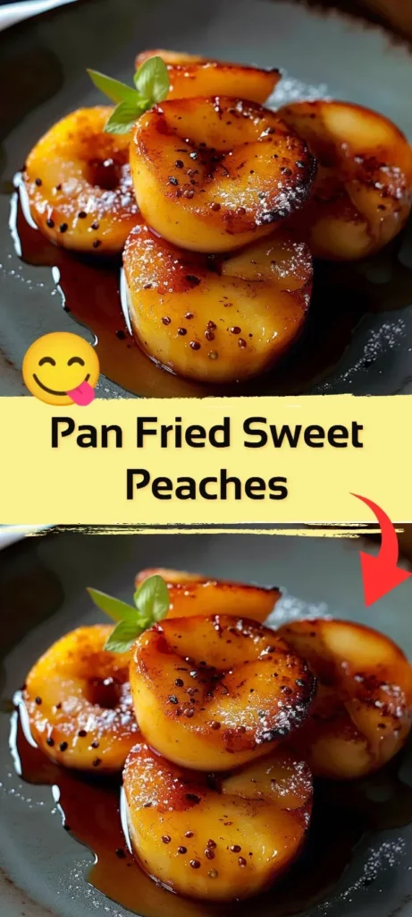 Delicious pan-fried sweet peaches served in a bowl