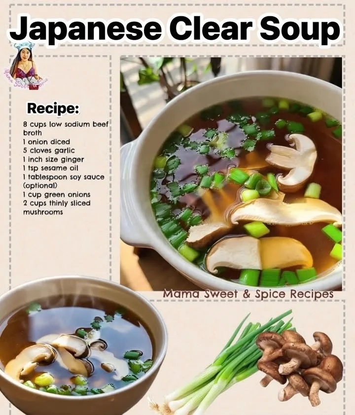 A bowl of quick and easy homemade soup garnished with fresh herbs.