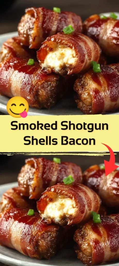Delicious smoked shotgun shells filled with bacon ready for grilling.