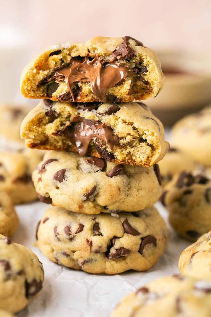 Nutella Stuffed Cookies