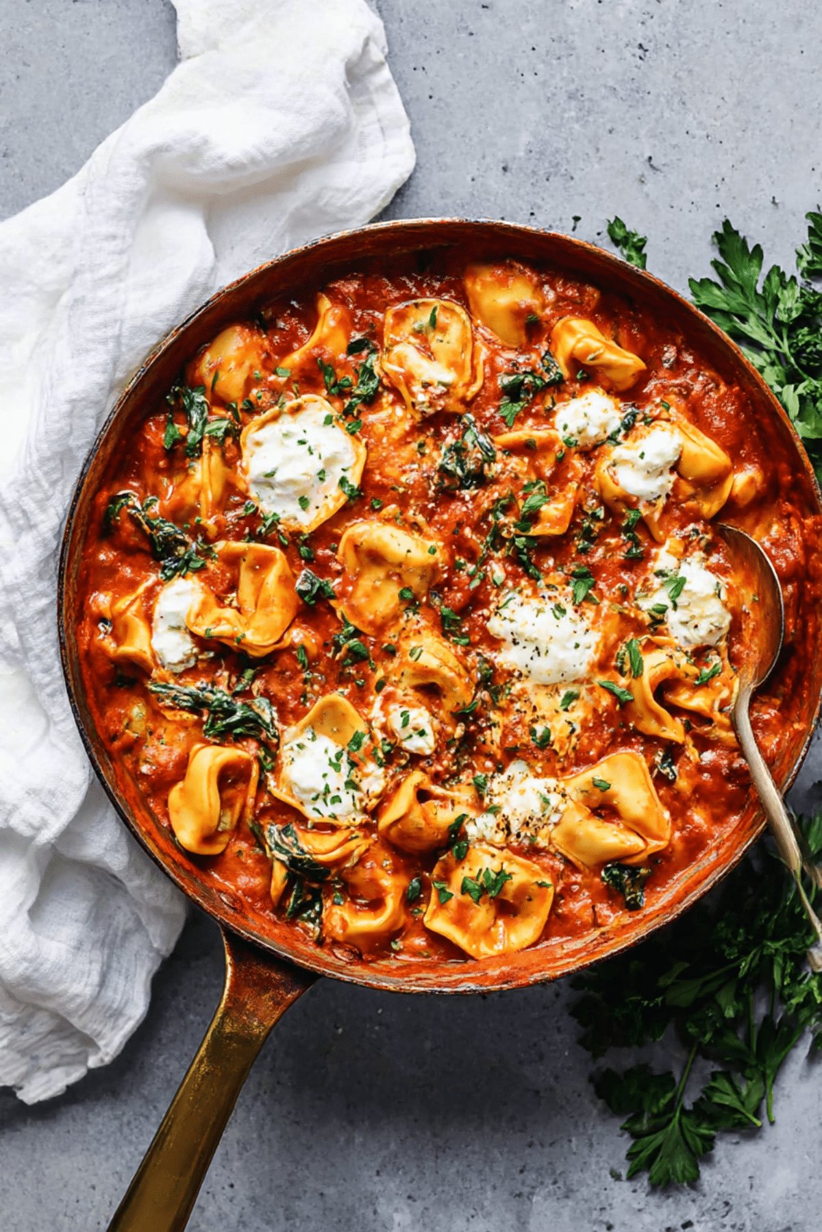 Cheese Tortellini in Creamy Marinara