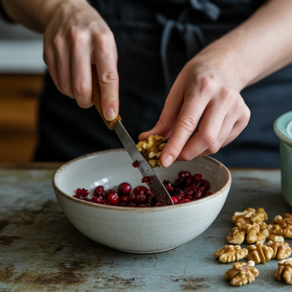 Crispy Flatbread with Brie, Cranberries & Toasted Walnuts with a Hot Honey Drizzle to Savor