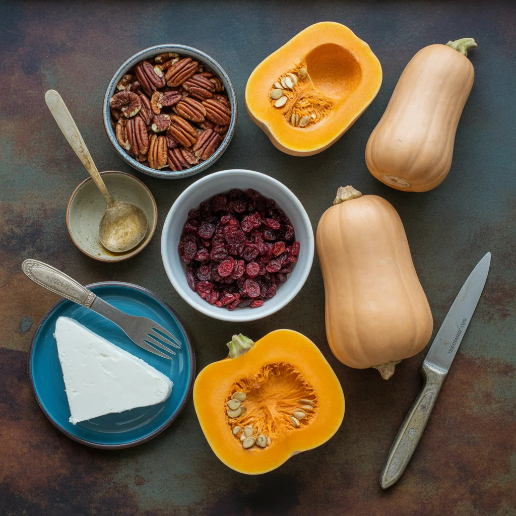 caramelized-butternut-squash-with-feta-walnuts-and-cranberry-honey-glaze