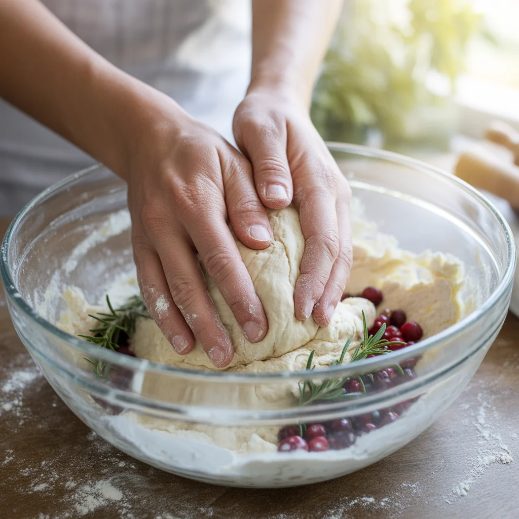 no-knead-rosemary-cranberry-bread-with-olive-oil-sea-salt