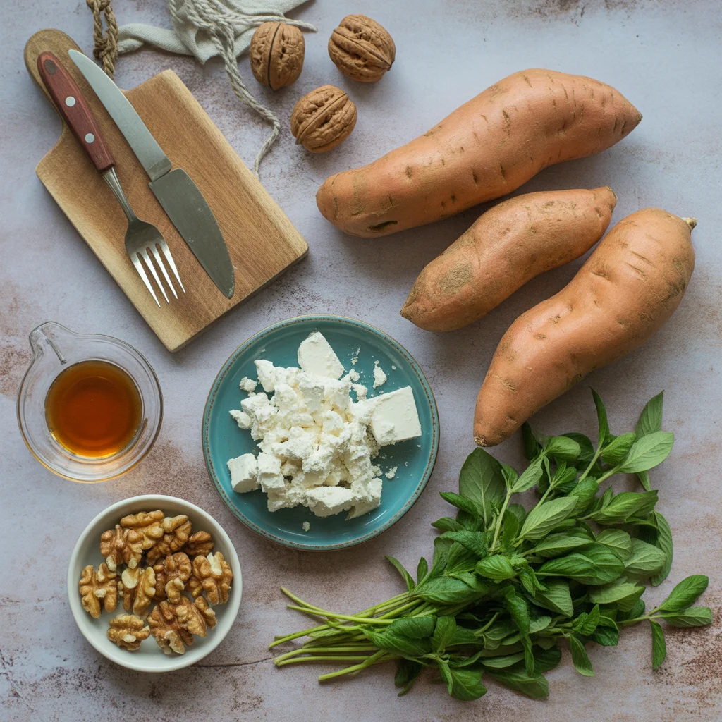 caramelized-sweet-potatoes-with-maple-feta-crunchy-walnuts