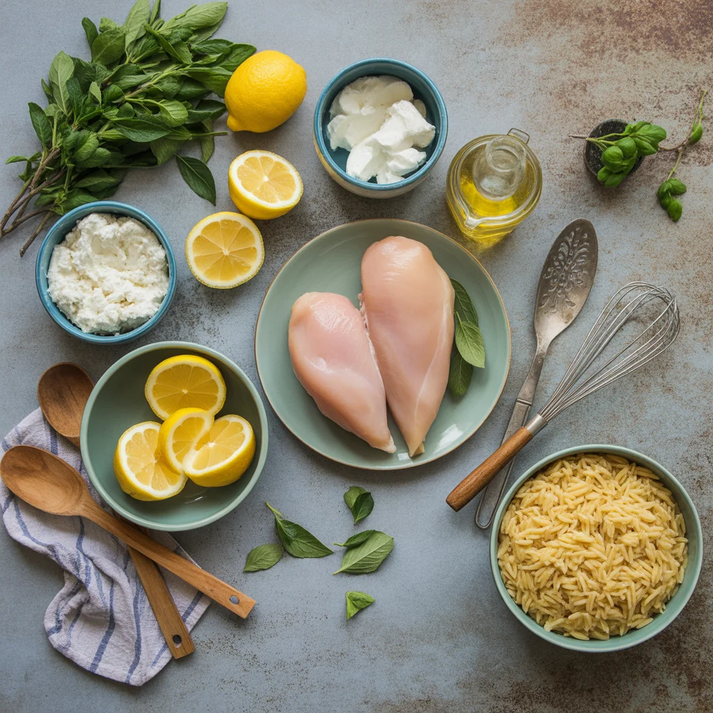 lemon-chicken-ricotta-meatballs-with-garlic-orzo-2