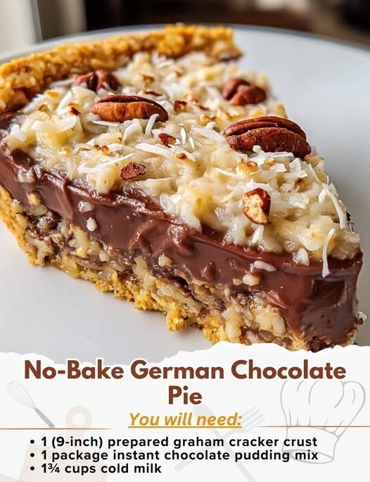 No-Bake German Chocolate Pie